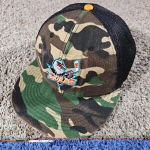 SAN DIEGO GULLS HOCKEY GREEN CAMO MESH BACK HAT OSFM